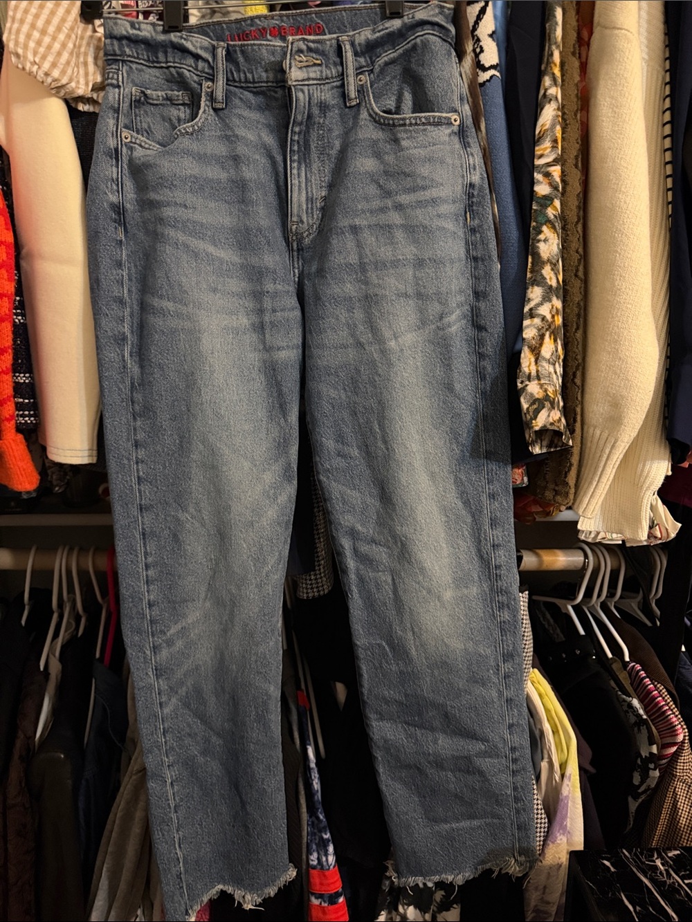 Lucky brand 90s high rise crop jeans 2/26